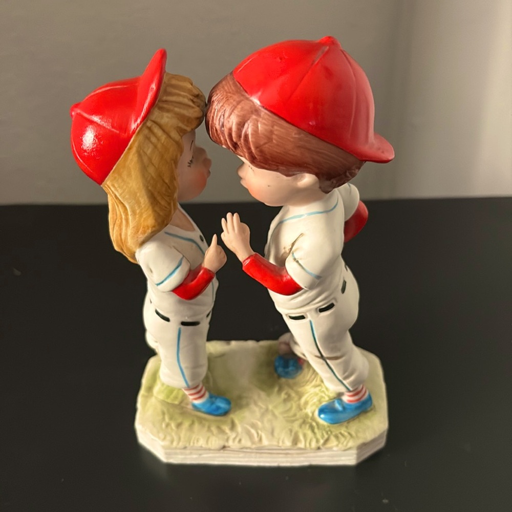 Vintage 1974 Gorham Baseball Players (Fran Mar Moppets Figurine)-Used